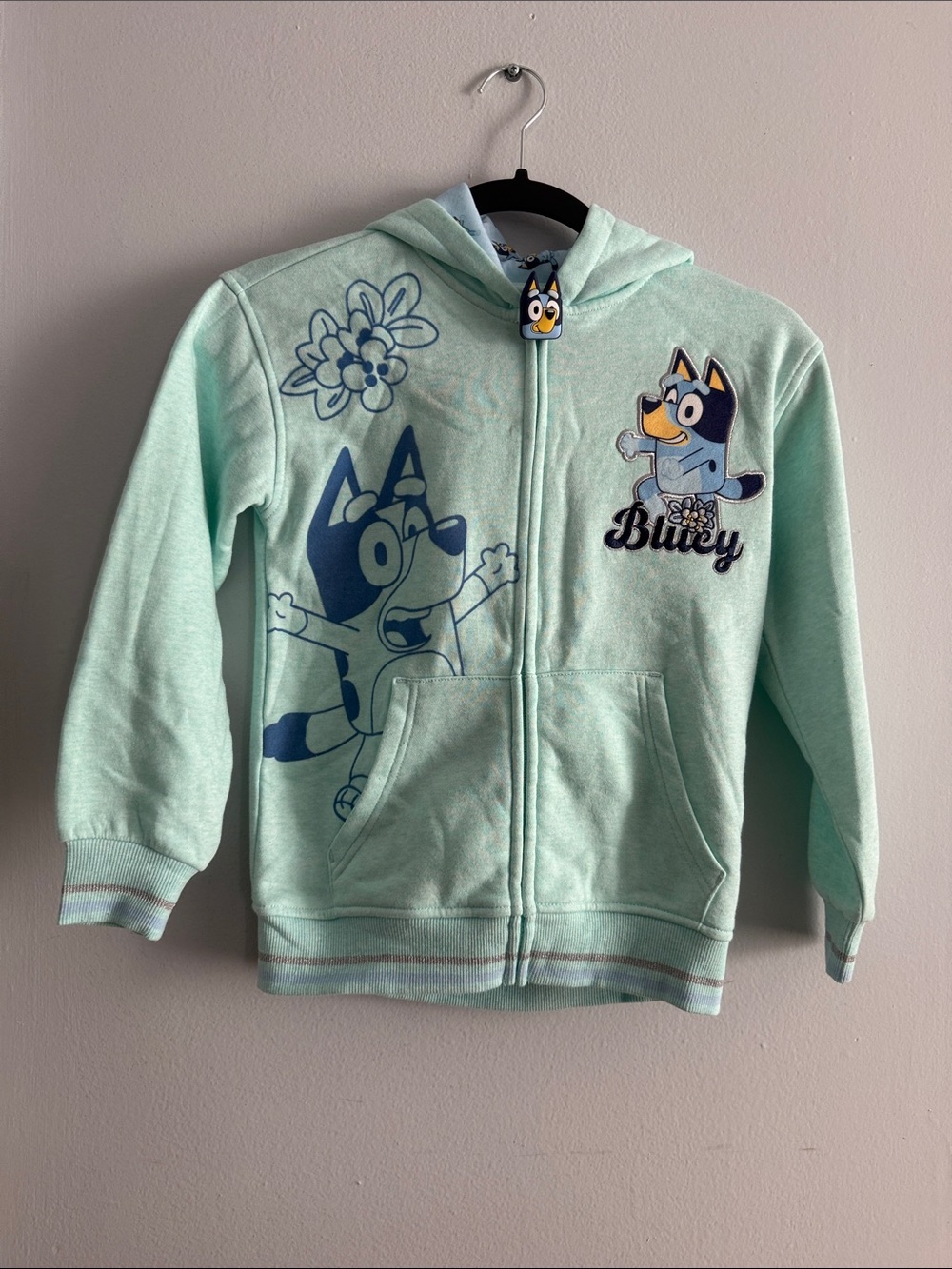 Bluey Mint Green Full-Zip Hoodie for Kids - Picture 11 of 11